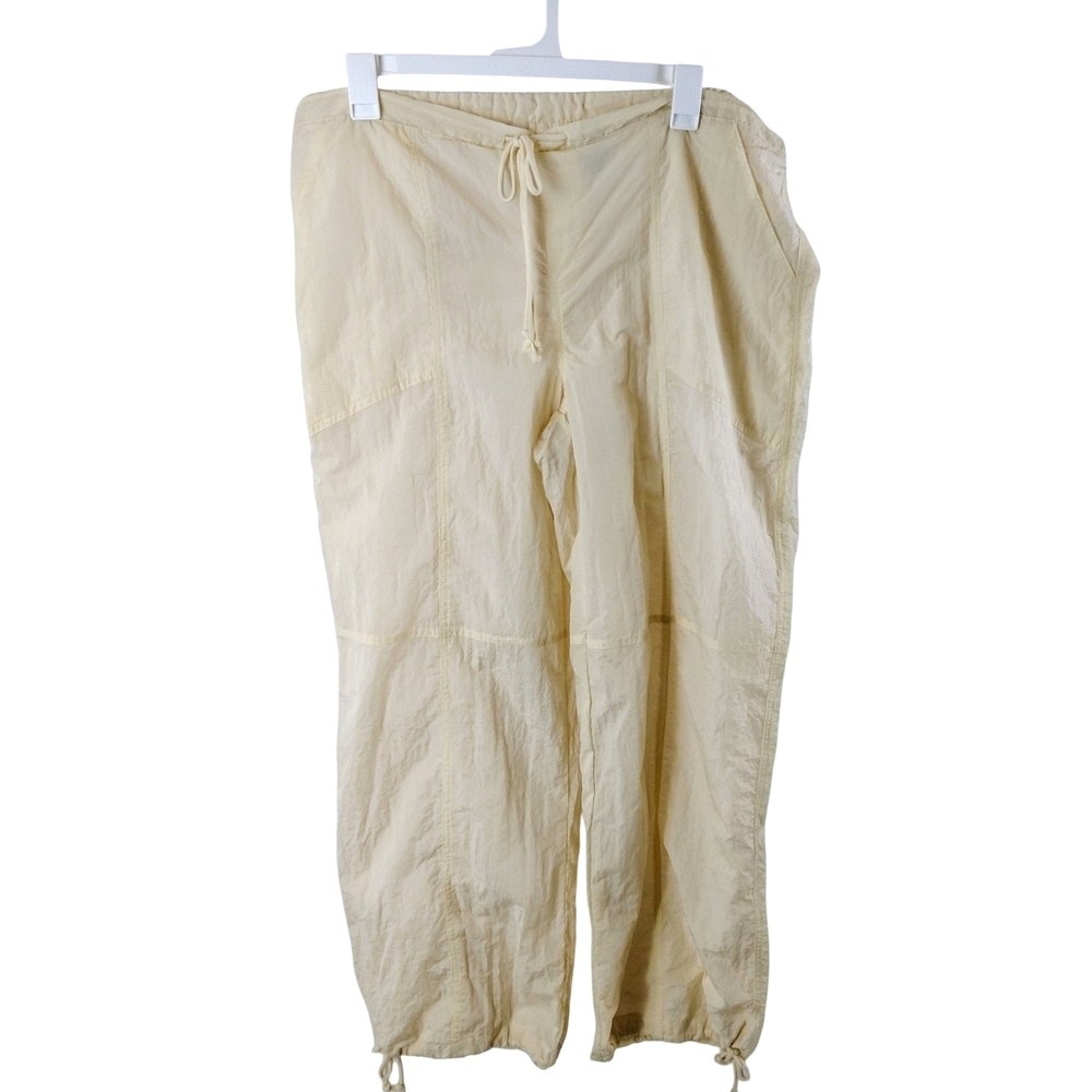 Wild Fable Cream Parachute Drawstring Pants